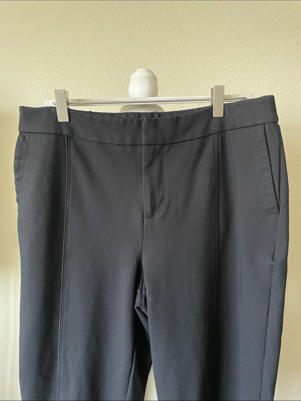 ELOQUII Black Stretch Ankle Dress Pants Size 14R | Pull-On Office Trousers - Picture 3 of 9